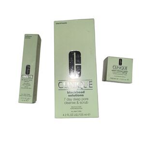Lot of 3 Clinique All About Eyes Serum Blackhead Solution Wrinkle Correcting